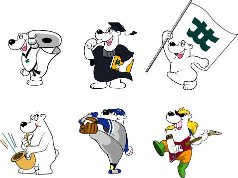 마스코트 : 백곰(응용형)